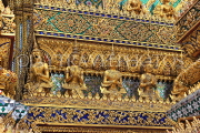THAILAND, Bangkok, GRAND PALACE (Wat Phra Keo), Phra Mondop Library, gilded detail, THA2550JPL