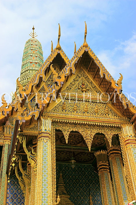 THAILAND, Bangkok, GRAND PALACE (Wat Phra Keo), Royal Pantheon, THA2496JPL
