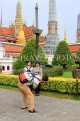 THAILAND, Bangkok, GRAND PALACE (Wat Phra Keo), tourists taking photo, THA2557JPL