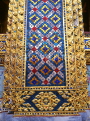 THAILAND, Bangkok, GRAND PALACE, mosaic encrusted gold lacqured and coloured detail on buildings, THA1310JPL