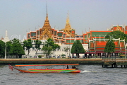 THAILAND, Bangkok, GRAND PALACE, view from Chao Phraya River, THA3532JPL