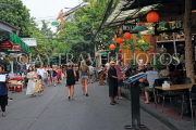 THAILAND, Bangkok, Rambuttri Road, street scene and restaurants, THA3449JPL