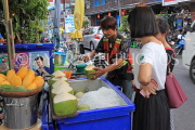 THAILAND, Bangkok, Street Food, Coconut Water stall, THA3408JPL
