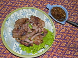 THAILAND, Bangkok, Thai style grilled Pork dish, THA2204JPL