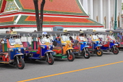 THAILAND, Bangkok, Tuk Tuk taxis parked in a row, THA2860JPL
