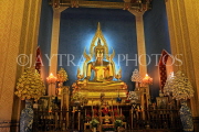 THAILAND, Bangkok, WAT BENCHAMABOPHIT, Ordination Hall, Buddha Chinnarat, THA3023JPL