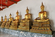 THAILAND, Bangkok, WAT PHO, Buddha images in cloisters, THA2746JPL