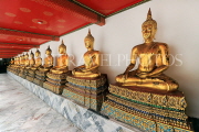 THAILAND, Bangkok, WAT PHO, Buddha images in cloisters, THA2755JPL