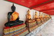 THAILAND, Bangkok, WAT PHO, Buddha images in cloisters, THA2757JPL