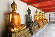 THAILAND, Bangkok, WAT PHO, Buddha images in cloisters, THA2772JPL