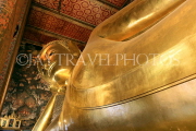 THAILAND, Bangkok, WAT PHO (Temple of Reclining Buddha), golden Buddha, THA2724JPL