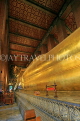 THAILAND, Bangkok, WAT PHO (Temple of Reclining Buddha), golden Buddha, THA2726JPL