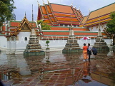 THAILAND, Bangkok, WAT PHO Temple, rain, THA2138PL