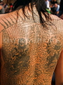 THAILAND, Bangkok, Wat Bang Phra, body art at the mystical tattoo festival, THA2195JPL