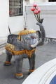 THAILAND, Bangkok, Wat Chana Songkhram, elephant statue, THA3010JPL