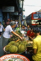 THAILAND, Bangkok, street market, Durian fruit stall, THA1085JPL