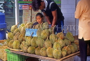 THAILAND, Bangkok, street markets, Durian fruit stall, THA1308JPL
