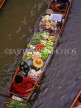 THAILAND, Damnoen Saduak (Floating Market), sampan with vegetables, THA1922JPL