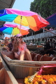 THAILAND, Damnoen Saduak (Floating Market), tourists on boat ride, THA2957JPL