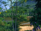 THAILAND, Kanchanaburi, Kwai Noi River, and long tail boat, THA820JPL