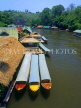 THAILAND, Kanchanaburi, Kwai Noi River, with river rafts and boats, THA808JPL