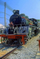 THAILAND, Kanchanaburi, River Kwai, steam locomotive at Railway Museum, THA1987JPL