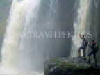 THAILAND, Khao Yai National Park, tourists by waterfall, THA2214JPL
