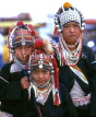 THAILAND, Northern Thailand, Chiang Mai, hill tribes, three Akha tribe boys, THA012JPL