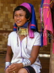 THAILAND, Northern Thailand, Mae Hong Son, hill tribes, Pa Dong tribe girl, THA1664JPL