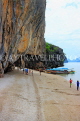 THAILAND, Phang Nga Bay, Khao Phing Kan (James Bond Island), and tourists, THA4288JPL