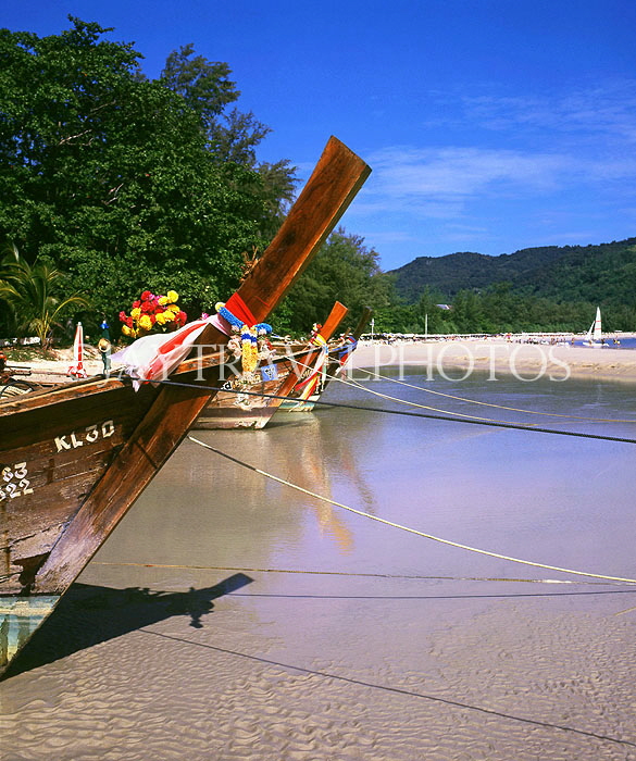 THAILAND, Phuket, Kata Beach and fishing boats, THA1645JPL
