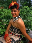 TONGA, Tongan woman in national dress, posing, TON107JPL