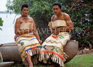 TONGA, Tongans in traditional 'bride and groom' costume, TON219JPL