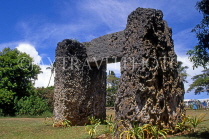 TONGA, Tongatapu, historic sites, Ha'amonga Trilithon, TON121JPL