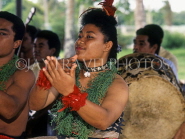 TONGA, cultural dancer performing during traditional Kava ceremony, TON128JPL
