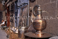 TURKEY, Ankara,  shop display, copperware, TUR704JPL