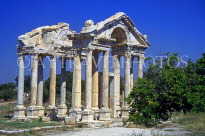 TURKEY, Aphrodisias, Temple of Aphrodite ruins, Tetrapylon Gateway, TUR606JPL