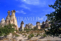 TURKEY, Cappadocia, 'Fairy Chimneys' rock formations, near Zelve, TUR106JPL