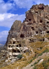 TURKEY, Cappadocia, UCHISAR fortress and rock formations, TUR71JPL