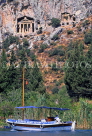TURKEY, Dalyan, Lycian Rock Tombs, TUR714JPL