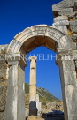TURKEY, Ephesus, Municipal ruins, archway and Corinthian column, TUR562JPL