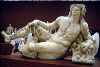 TURKEY, Ephesus, Selcuk, Selcuk Museum, 'Reclining Warrior' sculpture, TUR603JPL