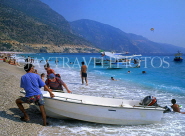 TURKEY, Fethiye, near Olu Deniz, beach and coastal view, TUR332JPL