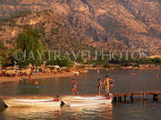 TURKEY, Fethiye coast, Olu Deniz lagoon, and holidaymakers, TUR362JPL