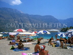 TURKEY, Fethiye coast, beach and sunbathers, TUR309JPL