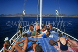 TURKEY, Gumbet, Gullet cruise and holidaymakers, TUR692JPL