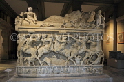 TURKEY, Istanbul, Archaeological Museums, marble sarcophagus, TUR1483PL