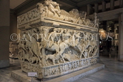 TURKEY, Istanbul, Archaeological Museums, marble sarcophagus, TUR1484PL