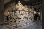 TURKEY, Istanbul, Archaeological Museums, marble sarcophagus, TUR1485PL