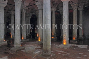 TURKEY, Istanbul, Byzantine Basilica Cisterns, Marble Columns, TUR938JPL